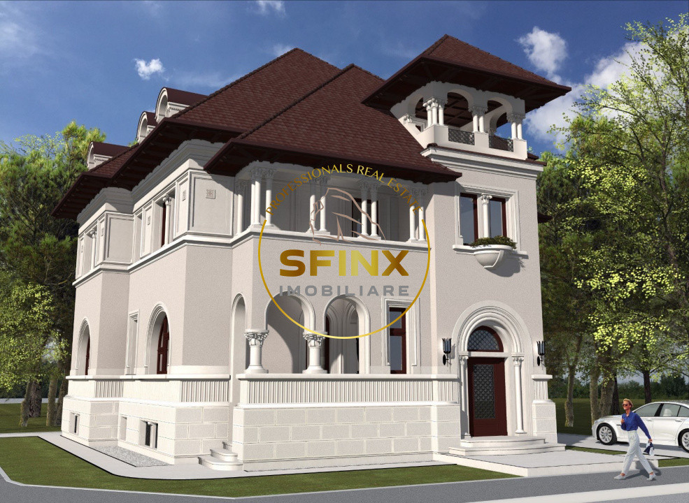 Vilă interbelică deosebită | 394 mp teren | 20 camere | Primăverii 