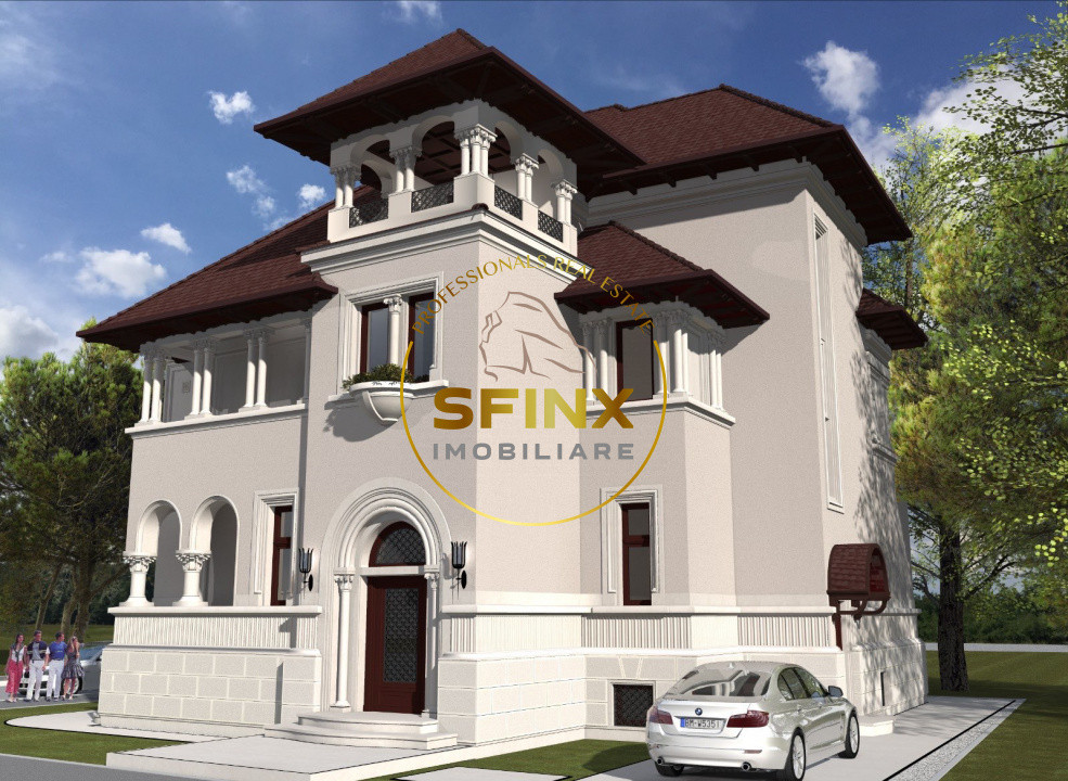 Vilă interbelică deosebită | 394 mp teren | 20 camere | Primăverii 