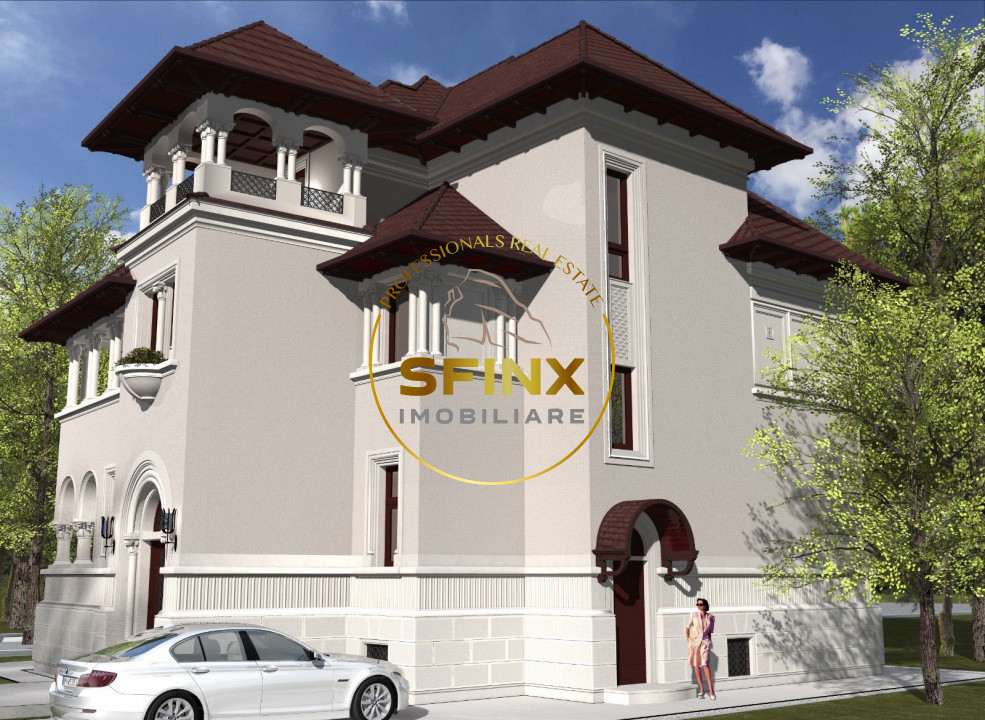 Vilă interbelică deosebită | 394 mp teren | 20 camere | Primăverii 