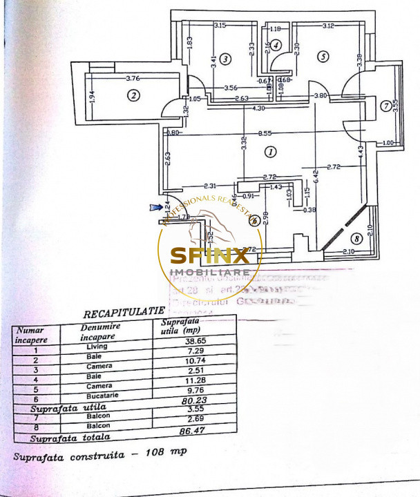 De vanzare apartament 3 camere pretabil birou Victoriei-Dorobanti