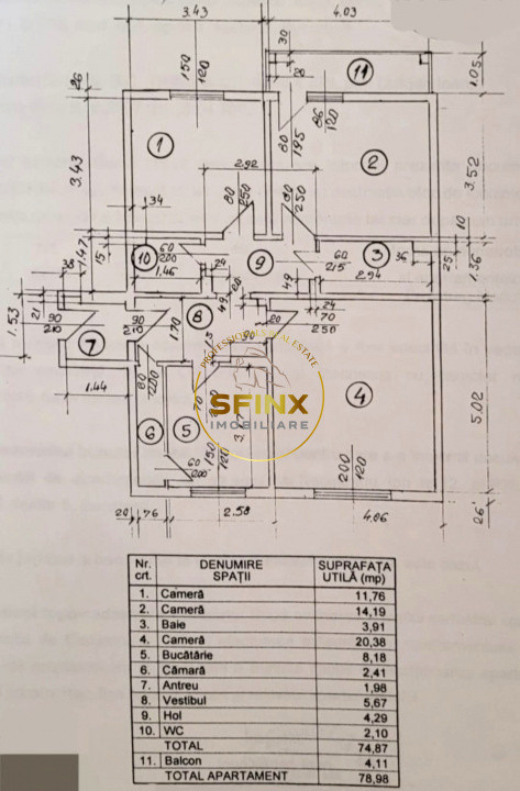 Apartament decomandat 3 camere - 13 Septembrie