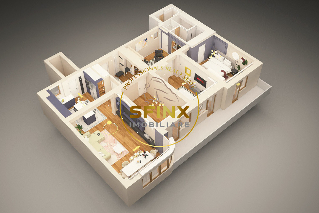 Aviatorilor, first rent, newly refurbished, 4 room apartment with parking