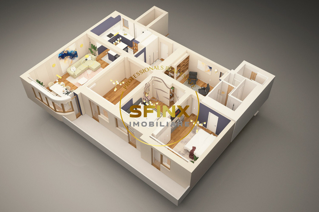 Aviatorilor, first rent, newly refurbished, 4 room apartment with parking