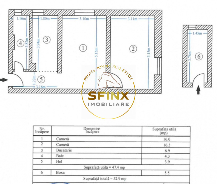 Apartament 2 camere semidecomandat complet renovat recent | investitie