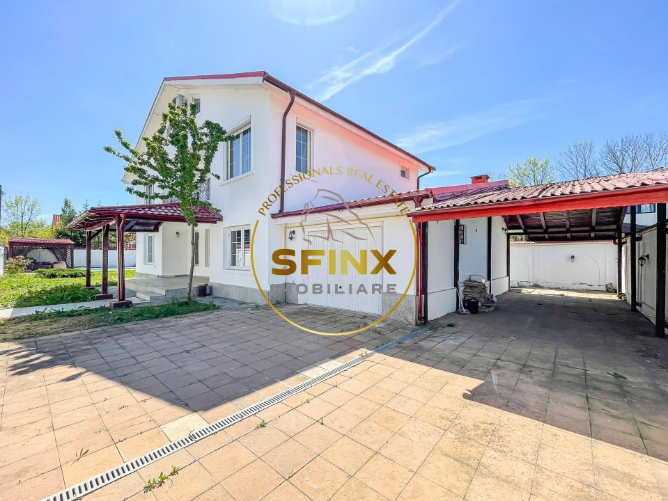 Vila cu piscina 420 mp construiti, teren 828 mp Domnesti, comision 0