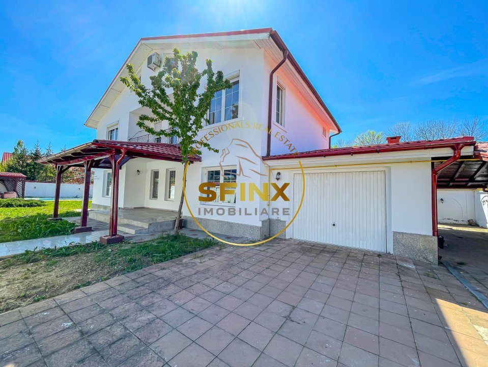 Vila cu piscina 420 mp construiti, teren 828 mp Domnesti, comision 0