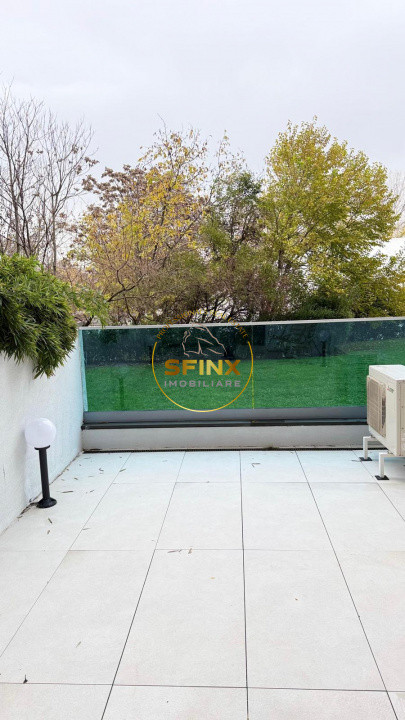 Floreasca Residence, first rental, 3 rooms, ground floor with 37 sqm terrace