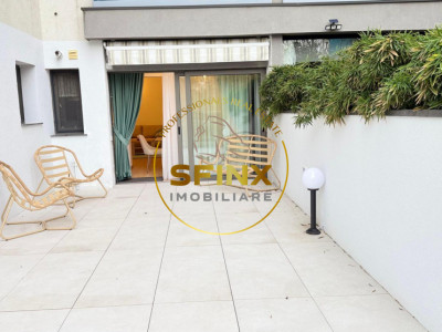 Floreasca Residence, first rental, 3 rooms, ground floor with 37 sqm terrace