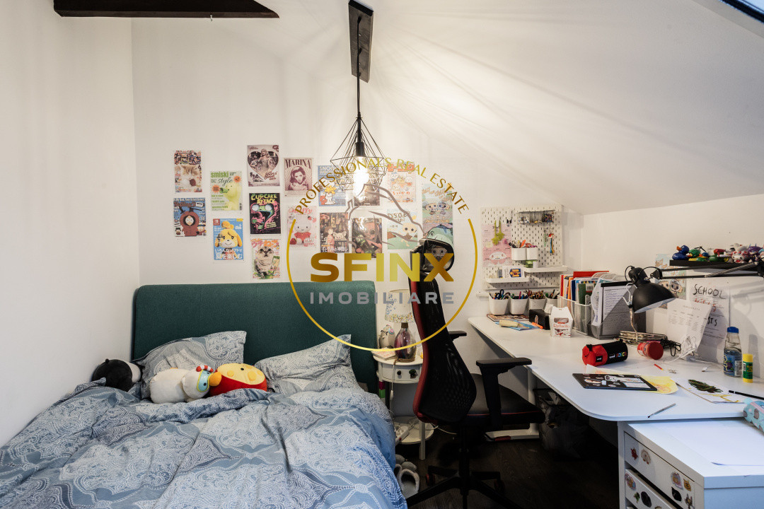 6 camere, 200 mp, P+1+M, curte proprie, centrala termica, pivnita