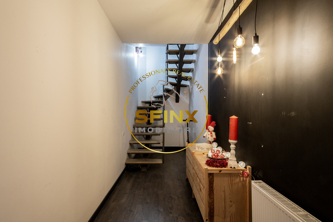 6 camere, 200 mp, P+1+M, curte proprie, centrala termica, pivnita