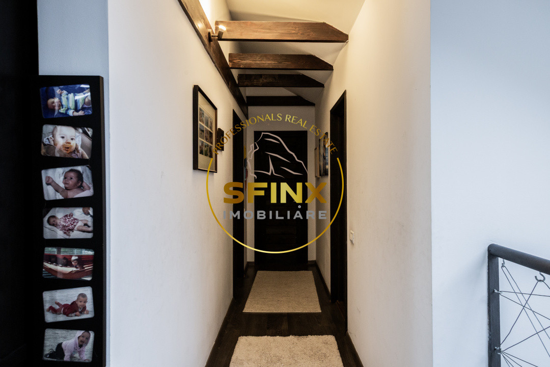 6 camere, 200 mp, P+1+M, curte proprie, centrala termica, pivnita