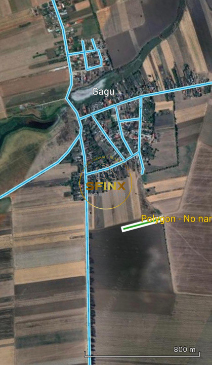 Teren extravilan de vanzare – Moara Vlasiei, Gagu, Ilfov – 7.151 mp