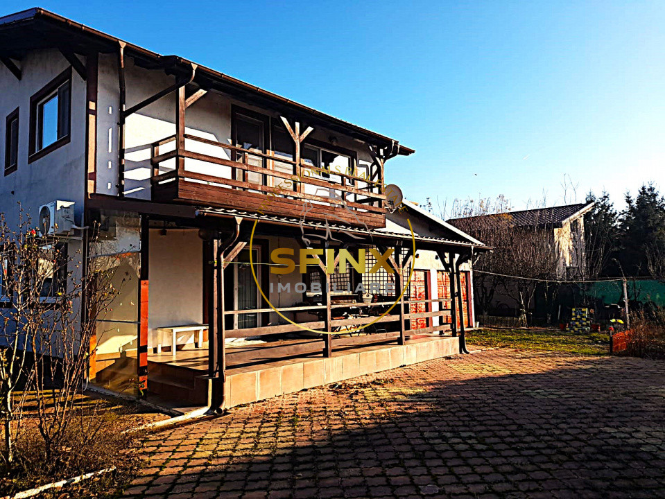 5 camere, 4 locuri parcare in garaj-vila cocheta Balotesti 