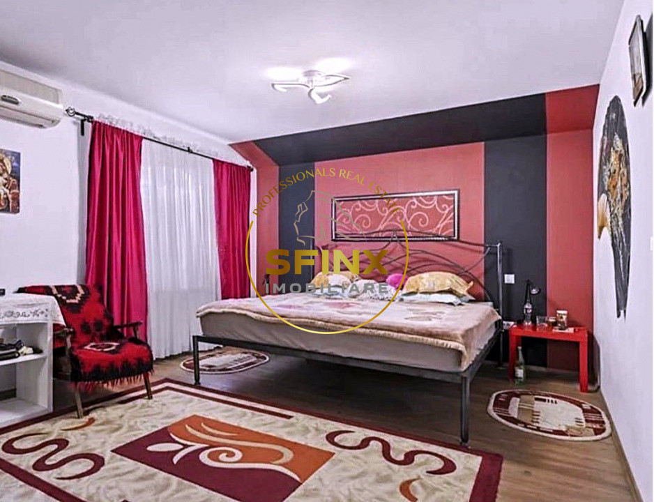 5 camere, 4 locuri parcare in garaj-vila cocheta Balotesti 