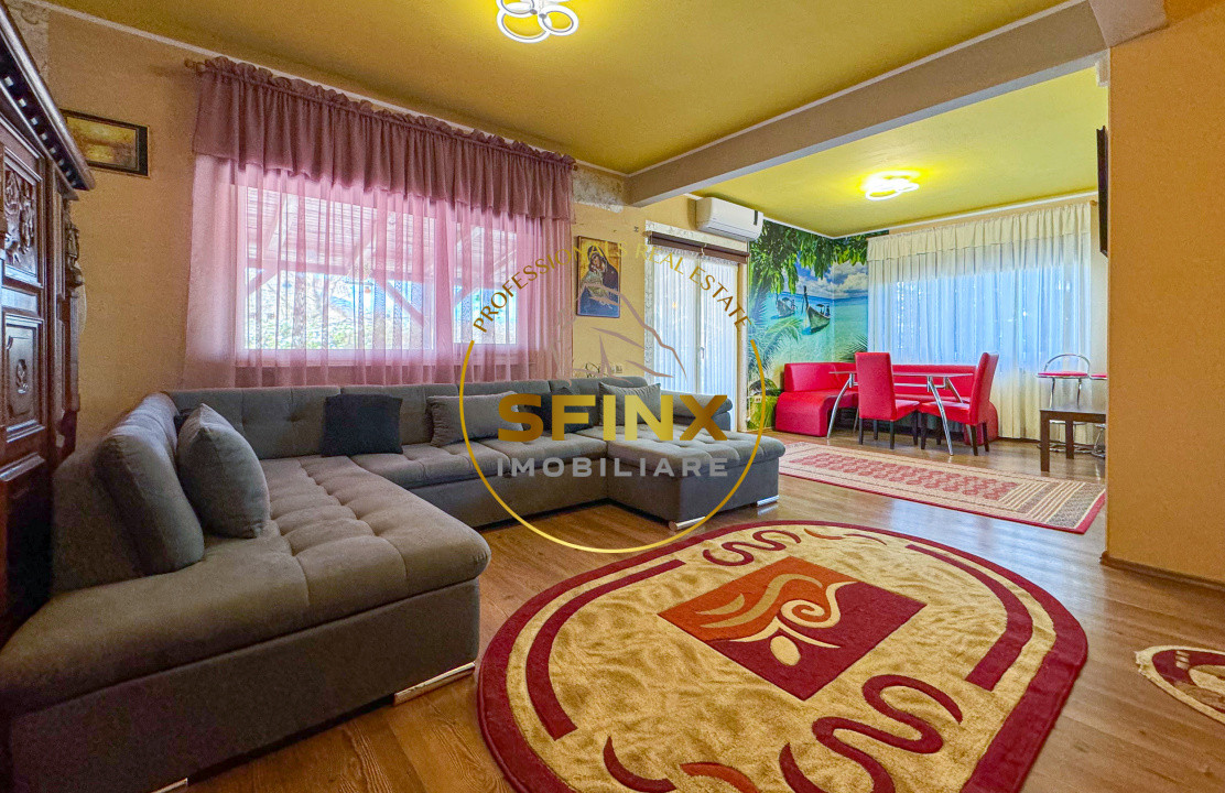 5 camere, 4 locuri parcare in garaj-vila cocheta Balotesti 