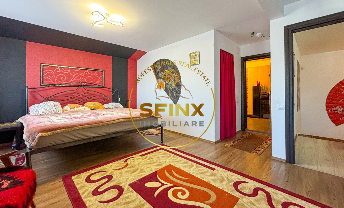 5 camere, 4 locuri parcare in garaj-vila cocheta Balotesti 