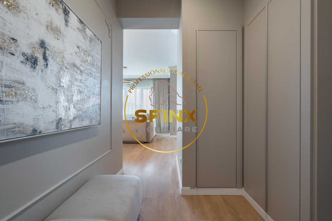 2 camere, zona Aerogării-Baneasa, bloc 2021, totul nou