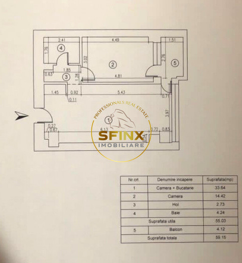 2 camere Titan Edenia bloc 2014 mobilat parc metrou