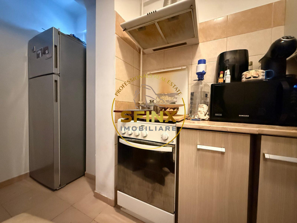 Garsoniera decomandata, bloc nou, centrala termica