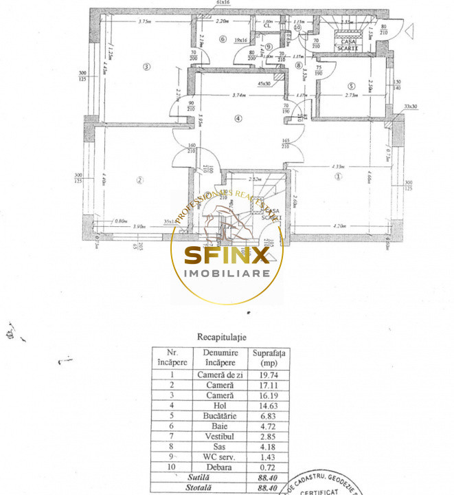 PRIMAVERII | apartament 3 camere 88mp | pretabil rezidenta sau birou