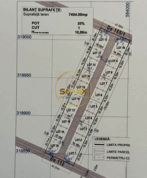 Teren intravilan Magurele 3700 mp, 20 ml deschidere, langa Erbasu