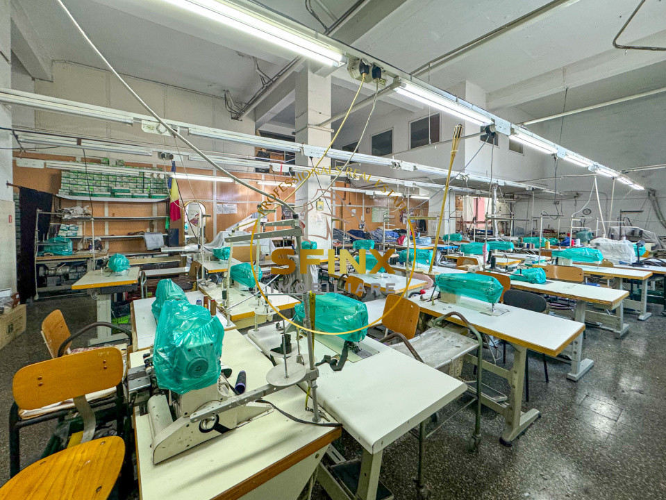 De inchiriat sectie productie textile cu utilaje - Apaca