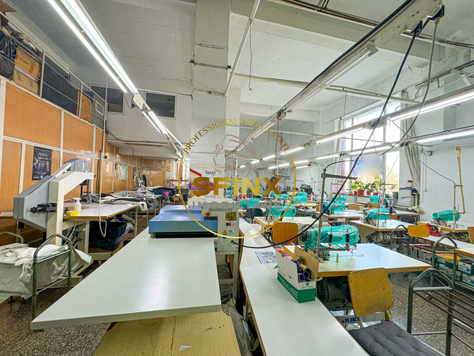 De inchiriat sectie productie textile cu utilaje - Apaca