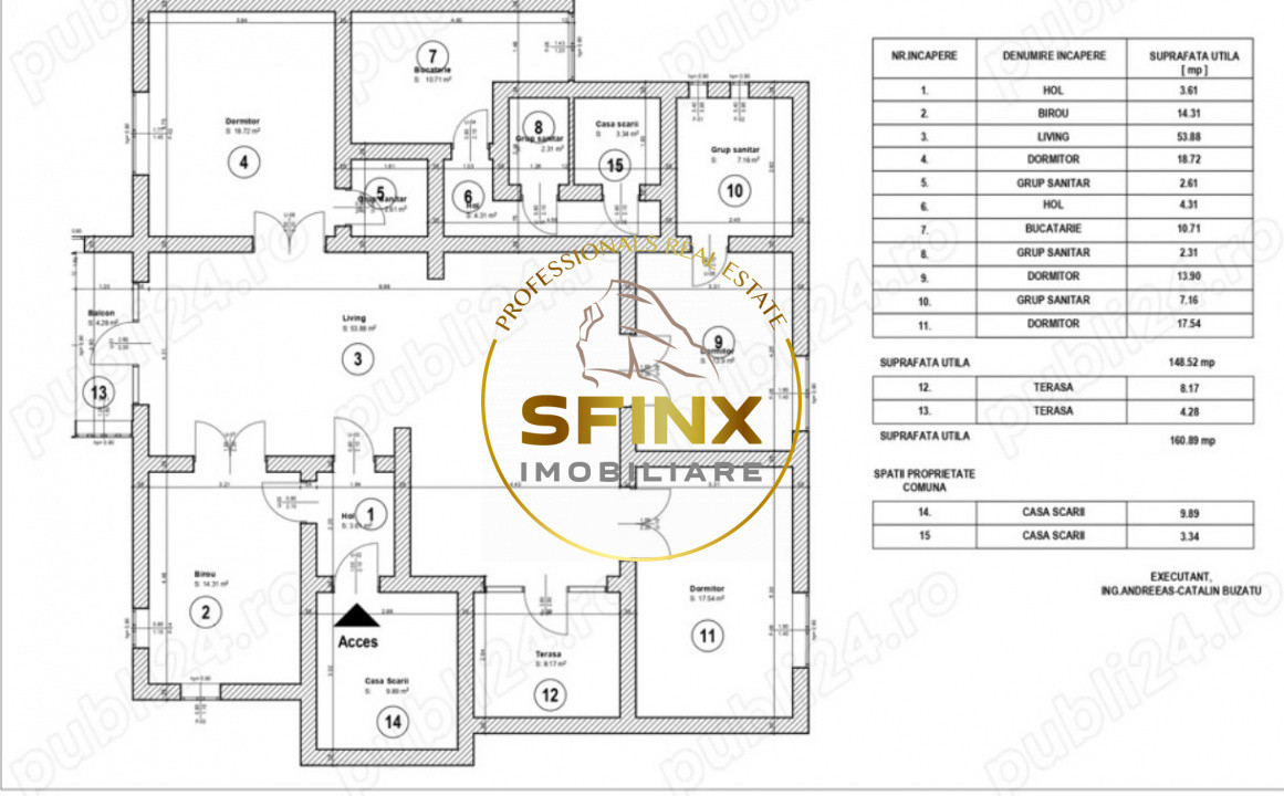 Apartament 5 camere | 161 mp |  etaj 1 | zona CAPITALE | birouri sau rezidenta