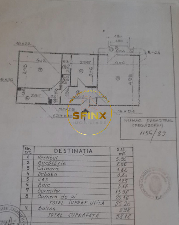 2 camere Mall Vitan/ bloc 1986/ etaj 6/ 55 mp util
