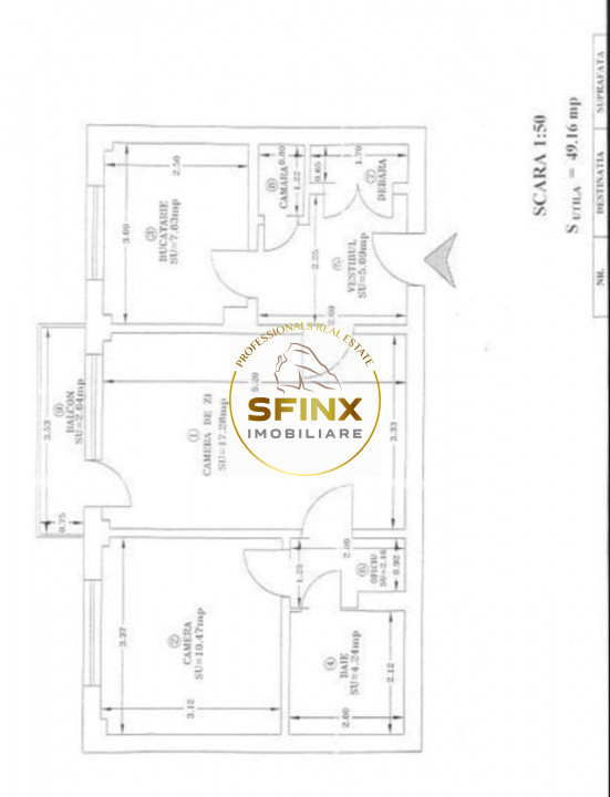 2 camere | Polona | 52mp | Balcon | Etaj 6