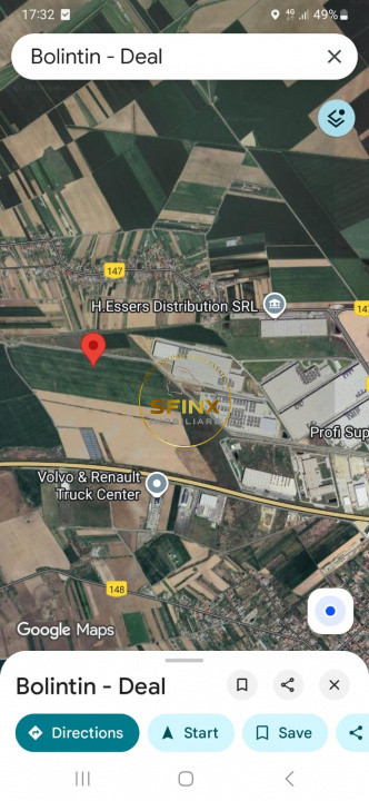 Teren industrial 14.500 mp Bolintin Deal POT 60% – 17 €/mp