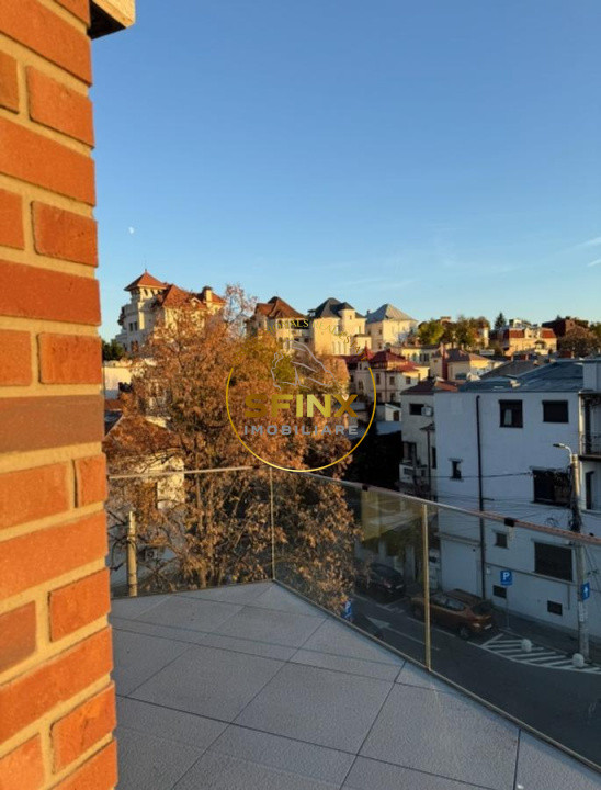 Parcul Carol, inchiriere apartament, bloc boutique, terasa 30mp,2 locuri parcare