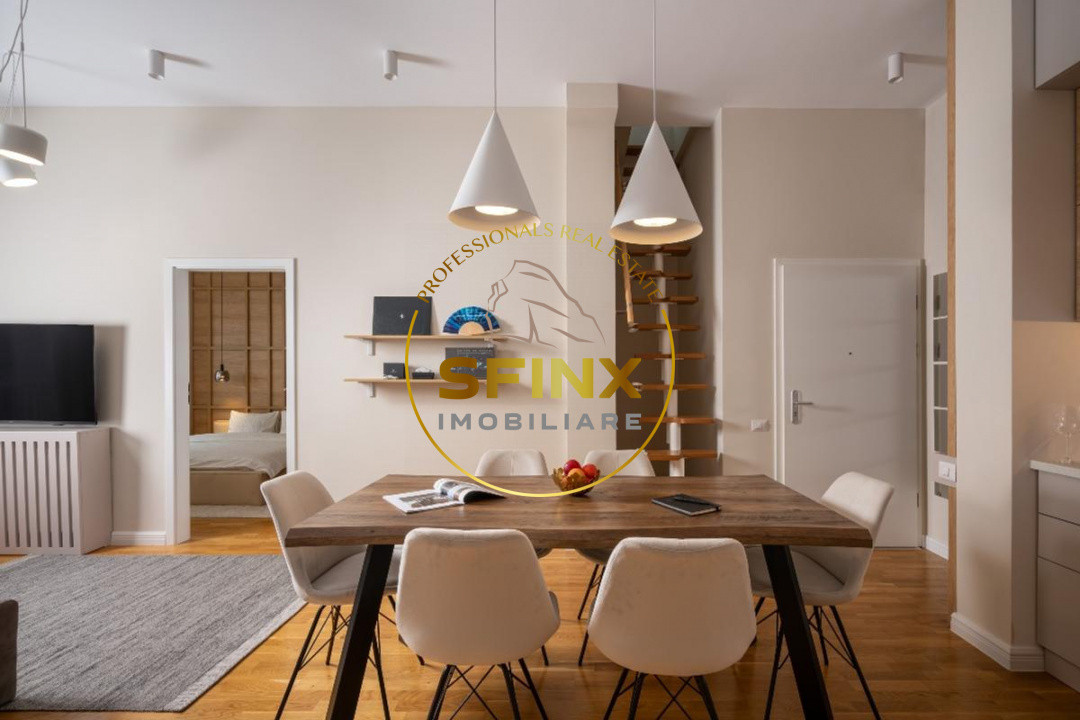 Dacia Eminescu, penthouse mobilat cu terasa 170mp si garaj