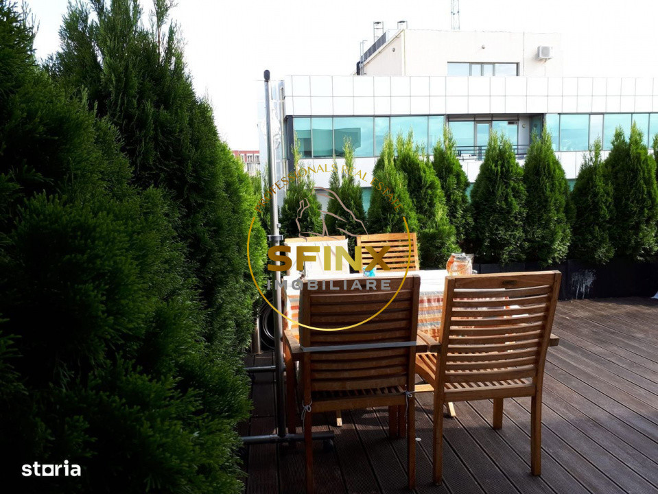 Domenii, penthouse inchiriere 4 camere, 128mp utili, terasa 80mp