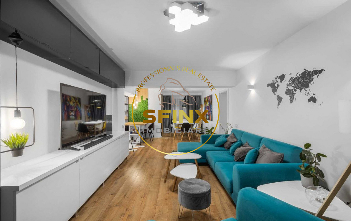 Opera Romana, apartament 3 camere mobilat modern, prima inchiriere