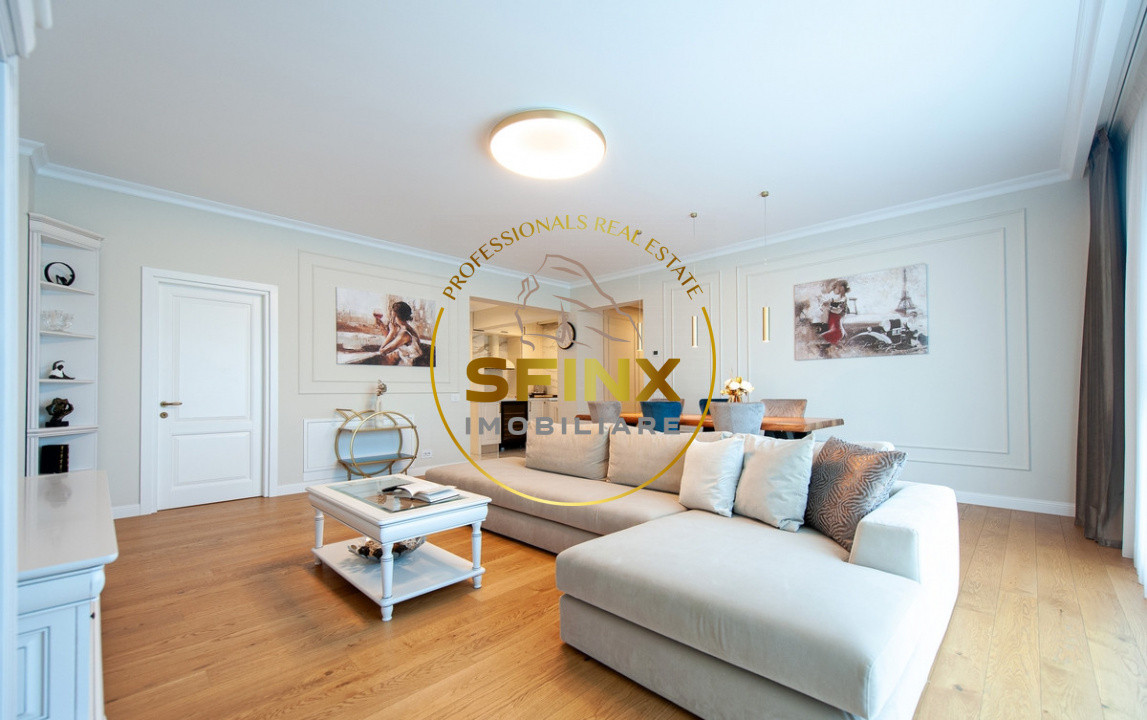 Baneasa, Aerogarii, boutique building, 4-room apartment for rent, 2 parking