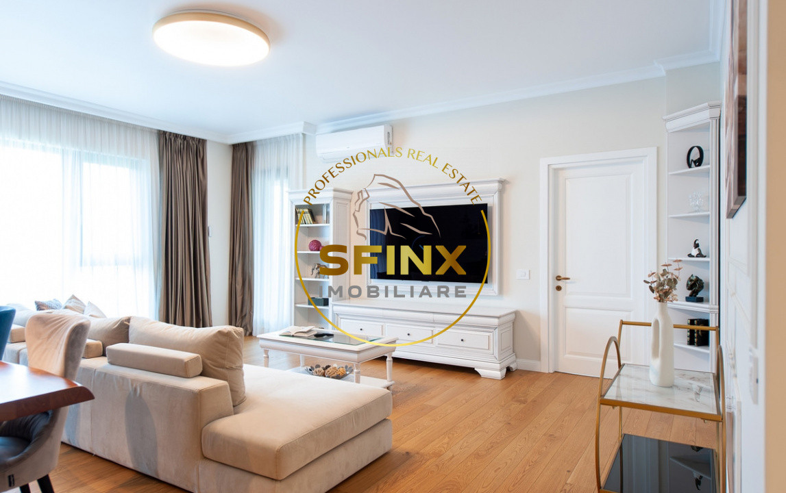 Baneasa, Aerogarii, boutique building, 4-room apartment for rent, 2 parking