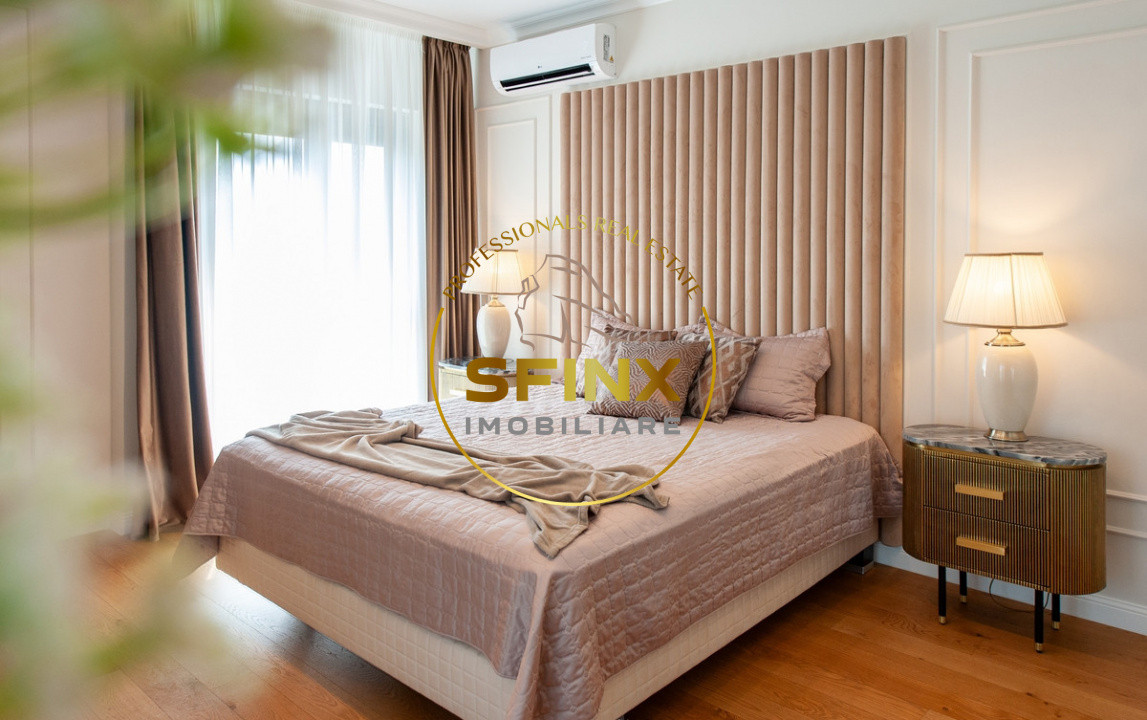 Baneasa, Aerogarii, boutique building, 4-room apartment for rent, 2 parking