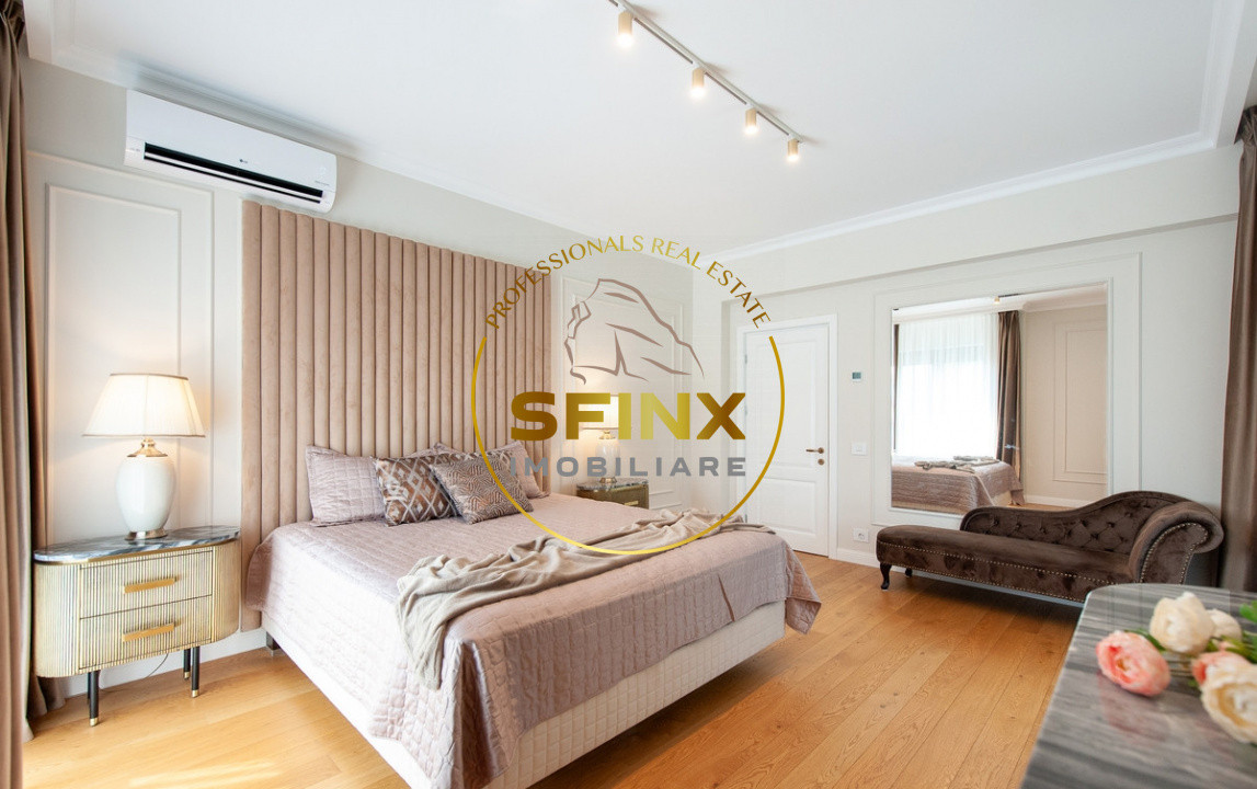 Baneasa, Aerogarii, boutique building, 4-room apartment for rent, 2 parking