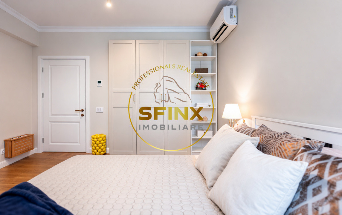 Baneasa, Aerogarii, boutique building, 4-room apartment for rent, 2 parking