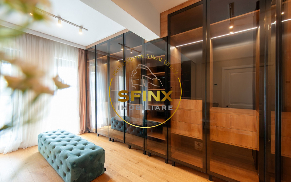 Baneasa, Aerogarii, boutique building, 4-room apartment for rent, 2 parking