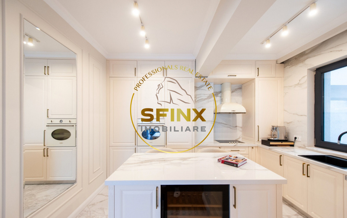 Baneasa, Aerogarii, boutique building, 4-room apartment for rent, 2 parking