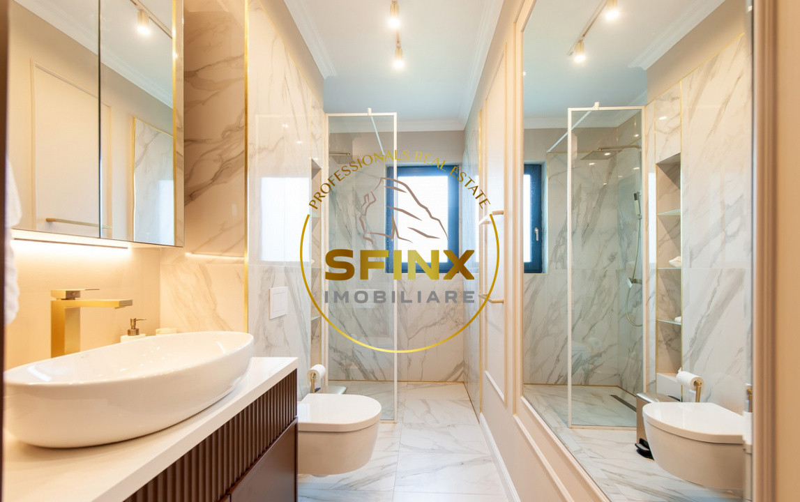 Baneasa, Aerogarii, boutique building, 4-room apartment for rent, 2 parking