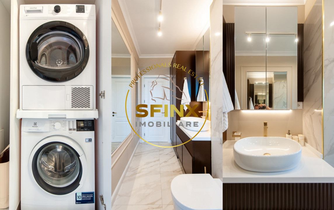 Baneasa, Aerogarii, boutique building, 4-room apartment for rent, 2 parking