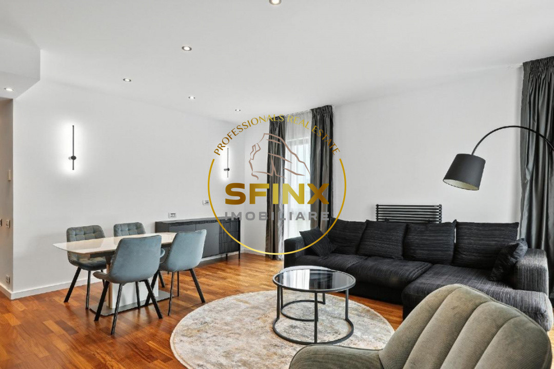 Baneasa Residences, US Embassy, 3 room for rent, 3 baths, 2 parking, storage