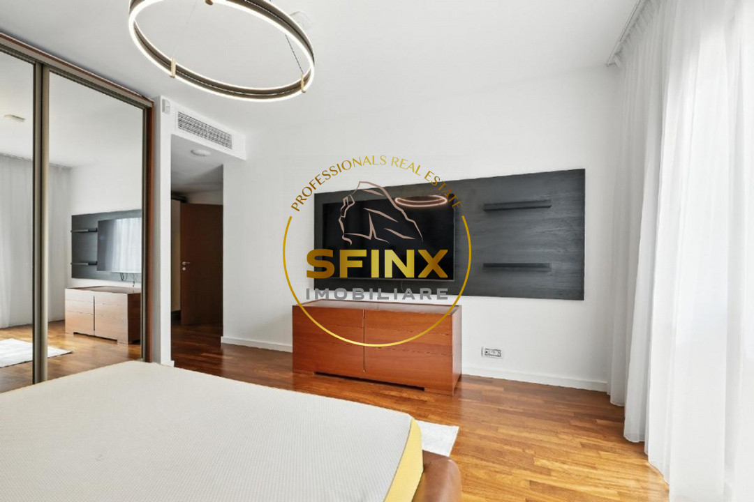 Baneasa Residences, US Embassy, 3 room for rent, 3 baths, 2 parking, storage