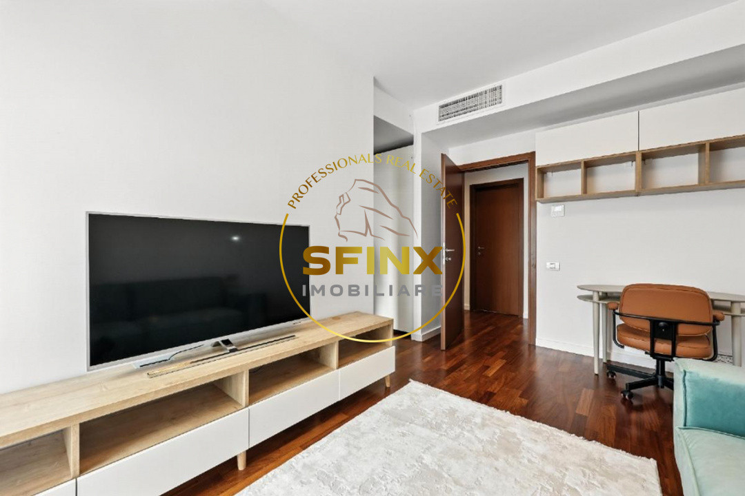 Baneasa Residences, US Embassy, 3 room for rent, 3 baths, 2 parking, storage