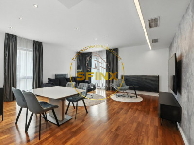 Baneasa Residences, US Embassy, 3 room for rent, 3 baths, 2 parking, storage