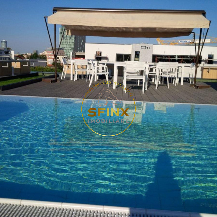 Kiseleff, 3 room ground floor apartment with garden and access to roof pool