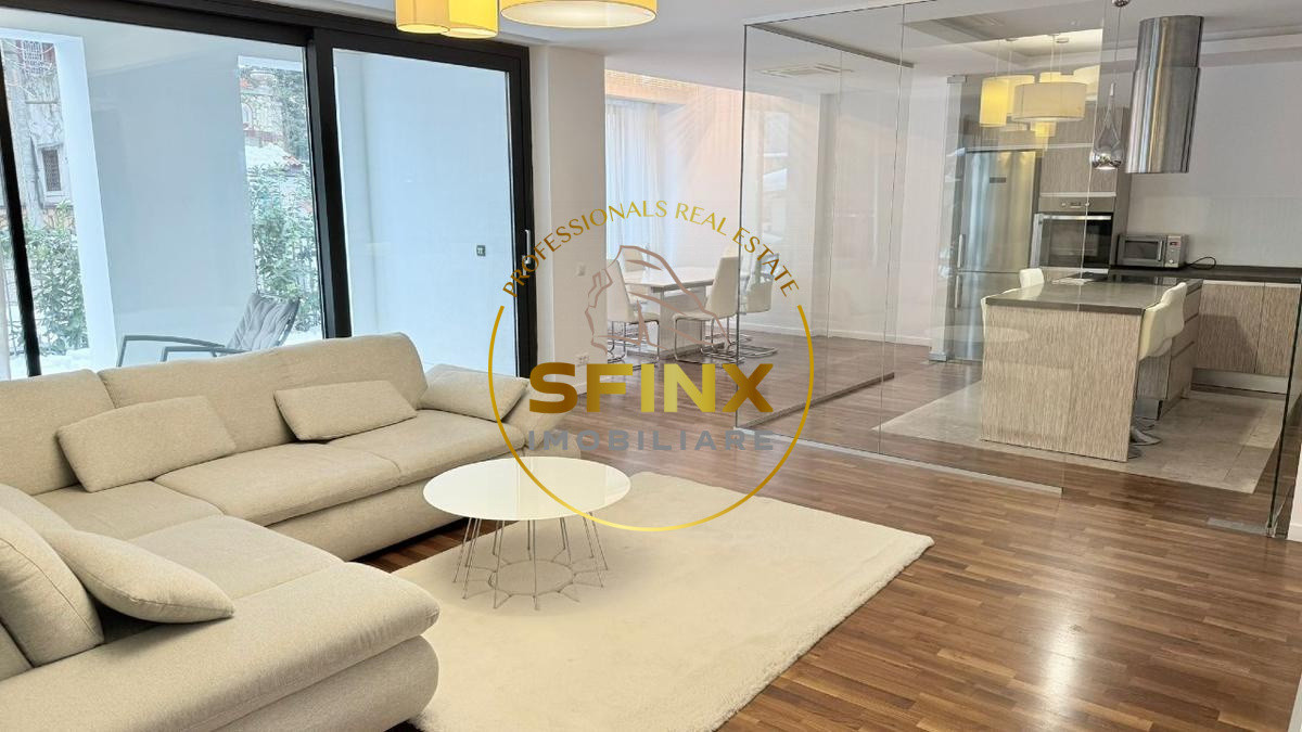 Kiseleff, 3 room ground floor apartment with garden and access to roof pool